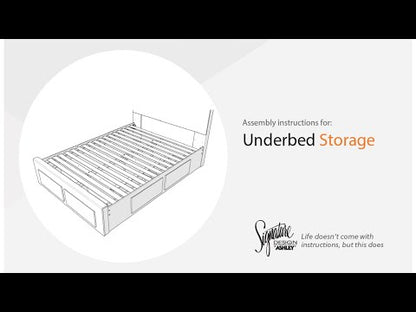 Derekson - Twin/Full Under Bed Storage - Multi Gray
