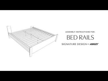 Zuraleus - Queen/King Platform Rails - White